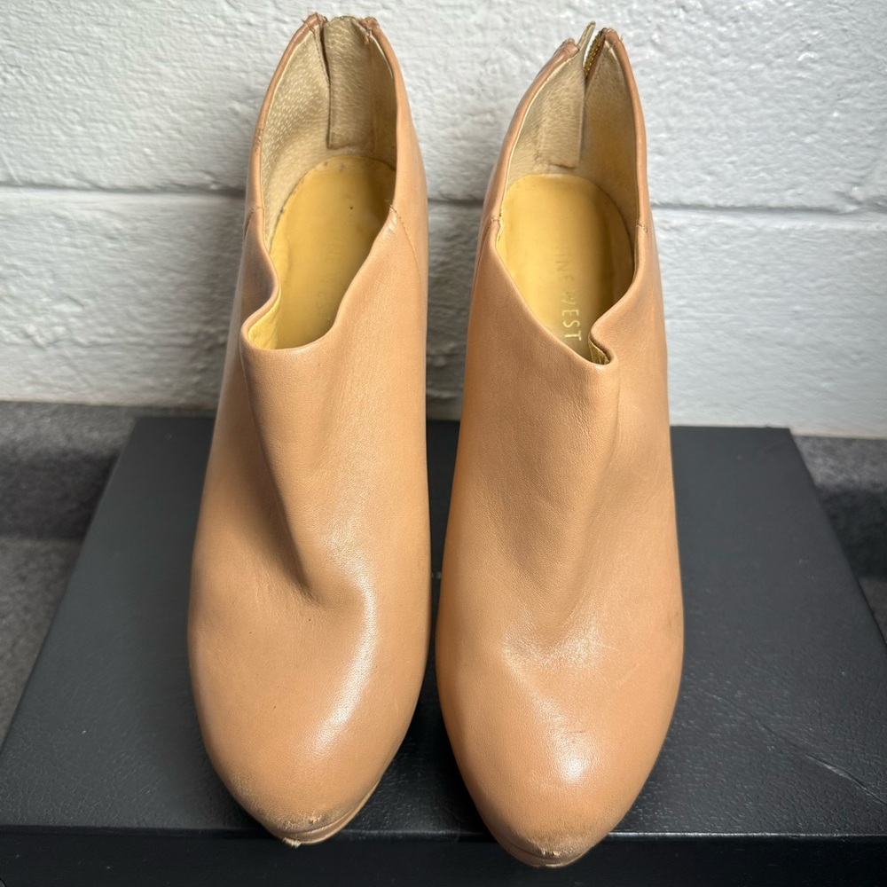 Nine West Tan Leather Heels